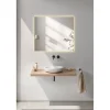 Clearance Milobad CL34 MED LED-LYS SPEJL 70X80