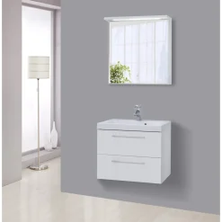 New Milobad LENA BADMØBEL HVID 2 SKUFFER 80 CM