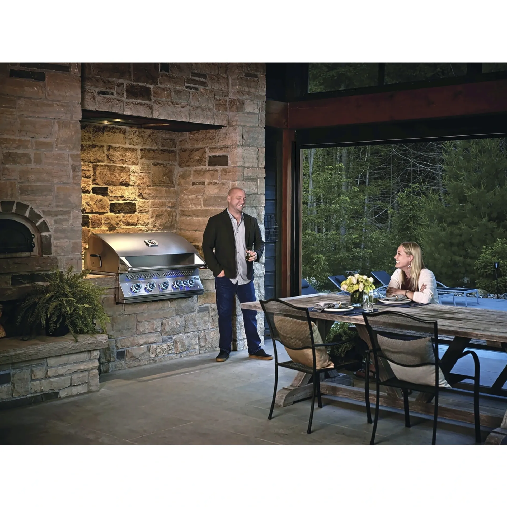 New Napoleon BUILT-IN 700 SERIE 38" INDBYGNING INDBYGNINGSGRILL SØLV