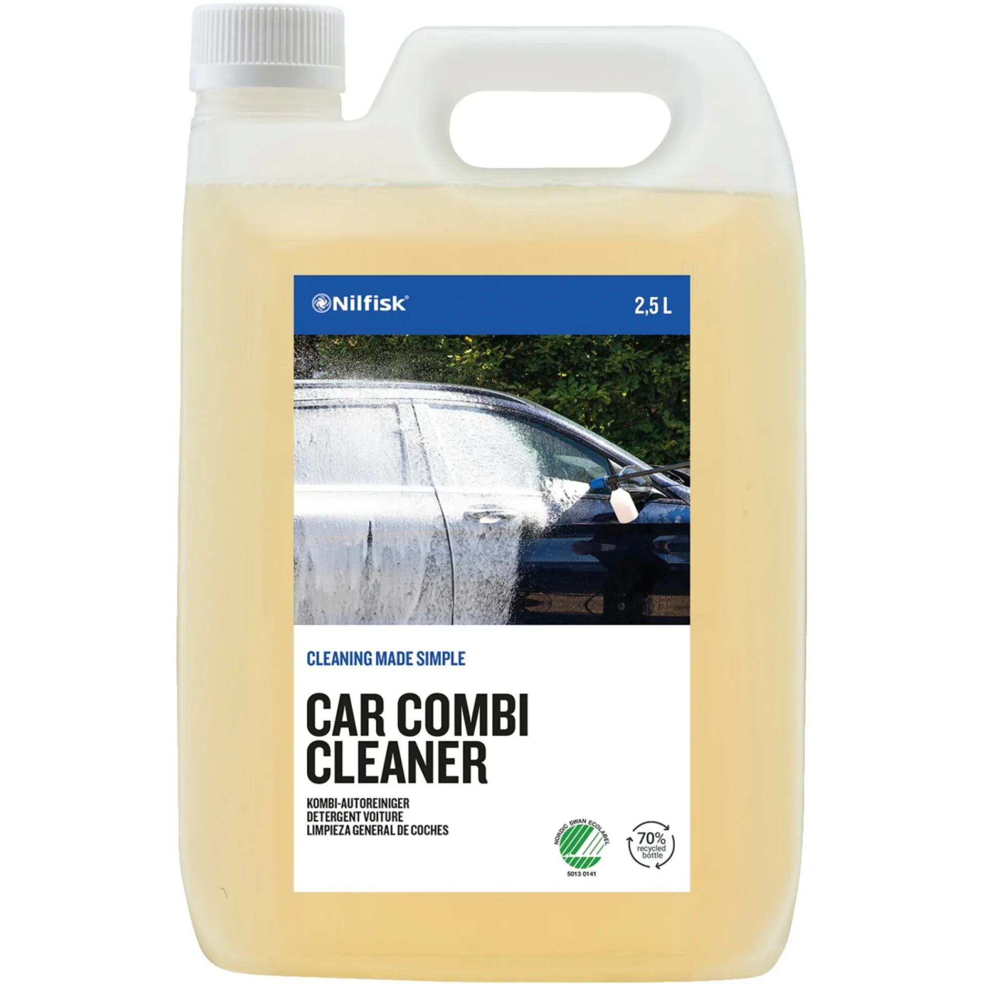 Nilfisk AUTOSHAMPOO MED VOKS CAR COMBI CLEANER , 2,5 LTR. RENGØRINGSMIDDEL 2,5L