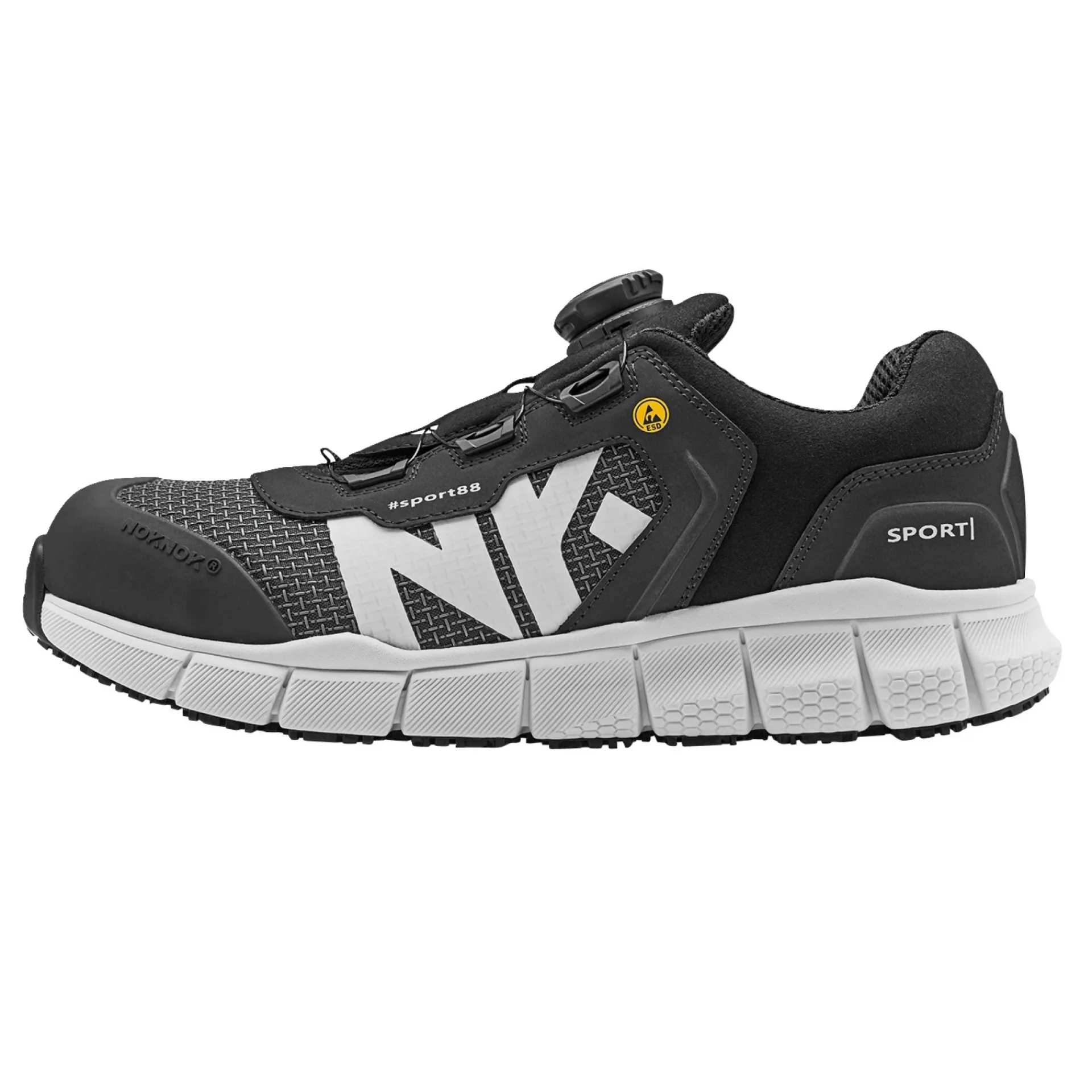 Discount Noknok SPORT SPORT88 SIKKERHEDSSKO SORT/HVID 46