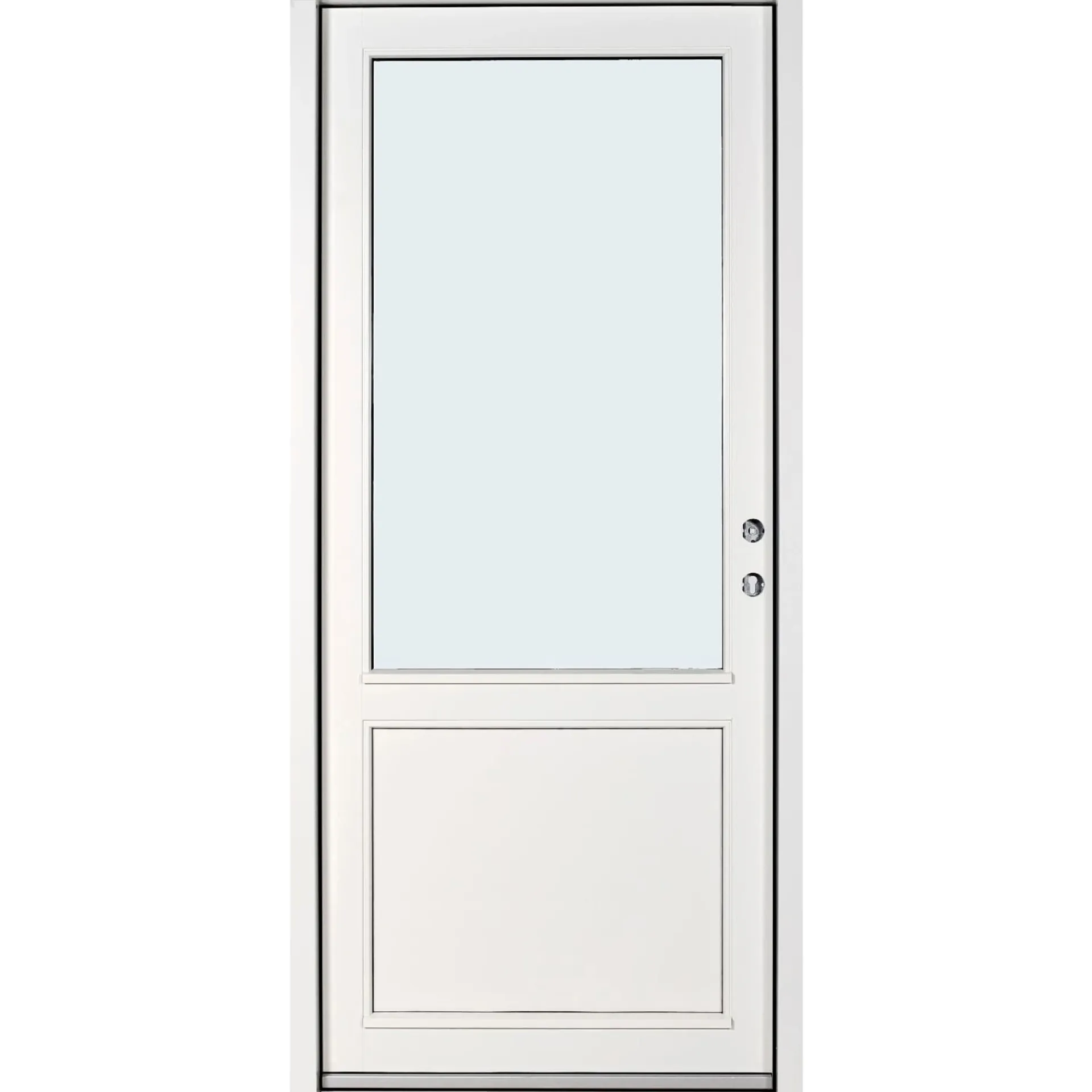Hot Outline 3-LAGS KLART GLAS FACADEDØR 114 X 948 X 2118 MM V HVID