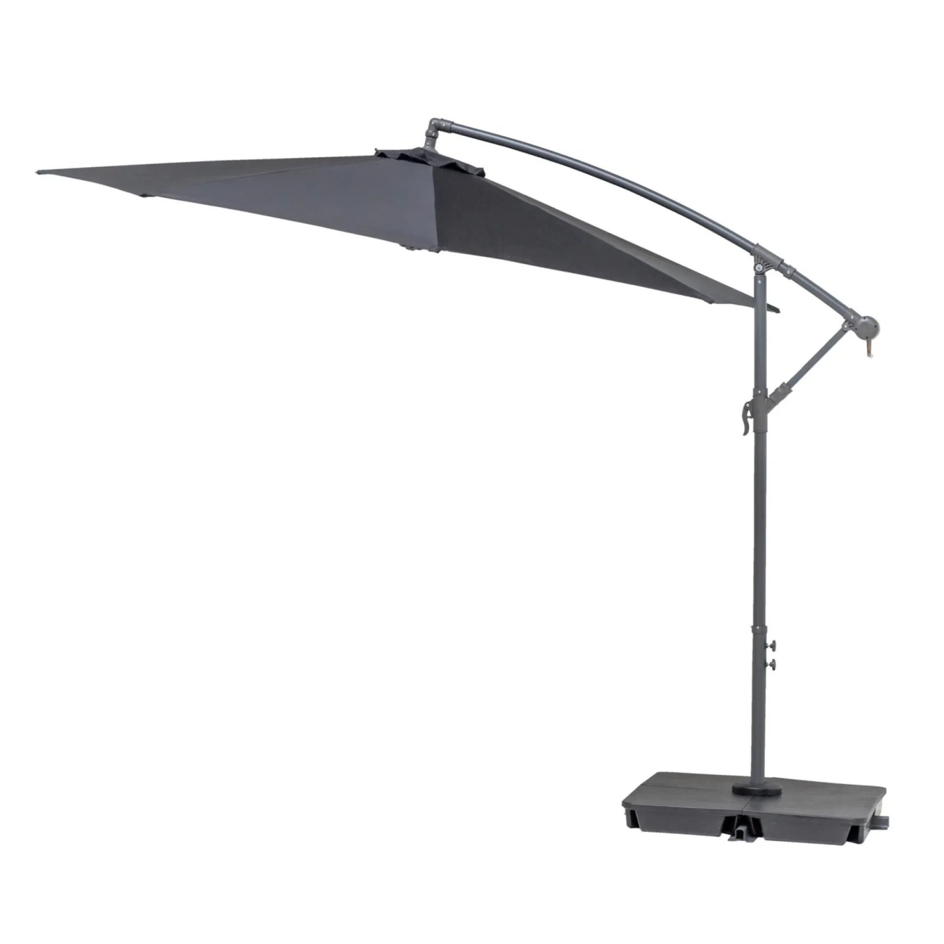 Discount Outrium BARBADOS HÆNGEPARASOL SORT Ø3 M