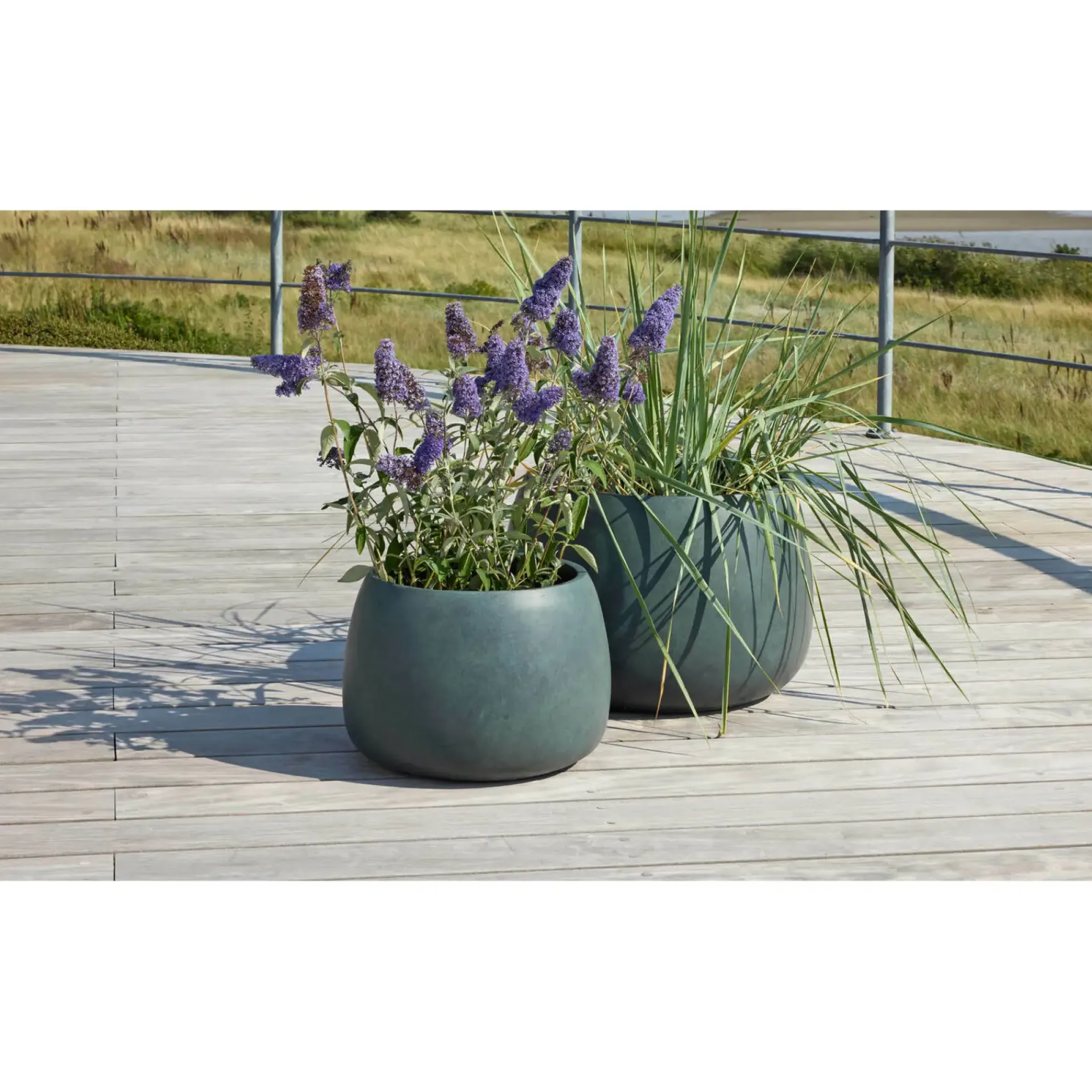 Online Outrium CALI HAVEKRUKKE FIBERCEMENT SORT/GRØN Ø55XH37CM