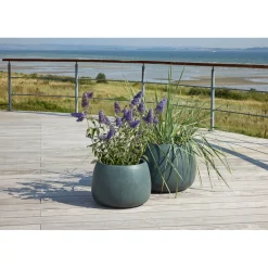 Online Outrium CALI HAVEKRUKKE FIBERCEMENT SORT/GRØN Ø55XH37CM