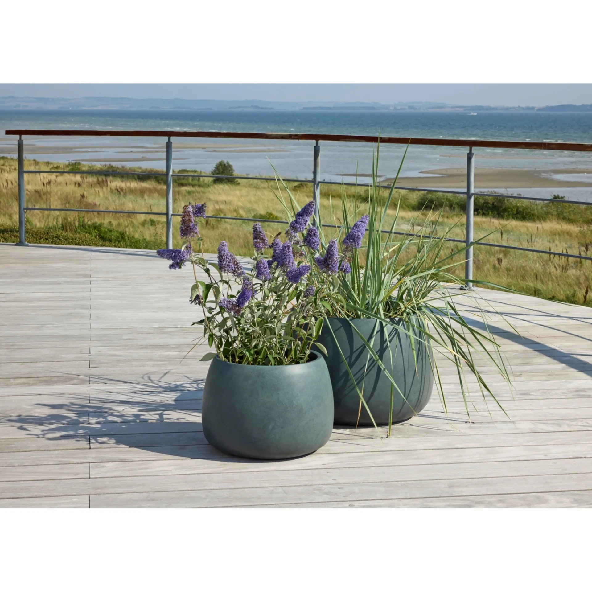 Online Outrium CALI HAVEKRUKKE FIBERCEMENT SORT/GRØN Ø55XH37CM