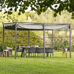 Outlet Outrium CHANIA MED RULLETAG PERGOLA 2.98 X 3.98 M
