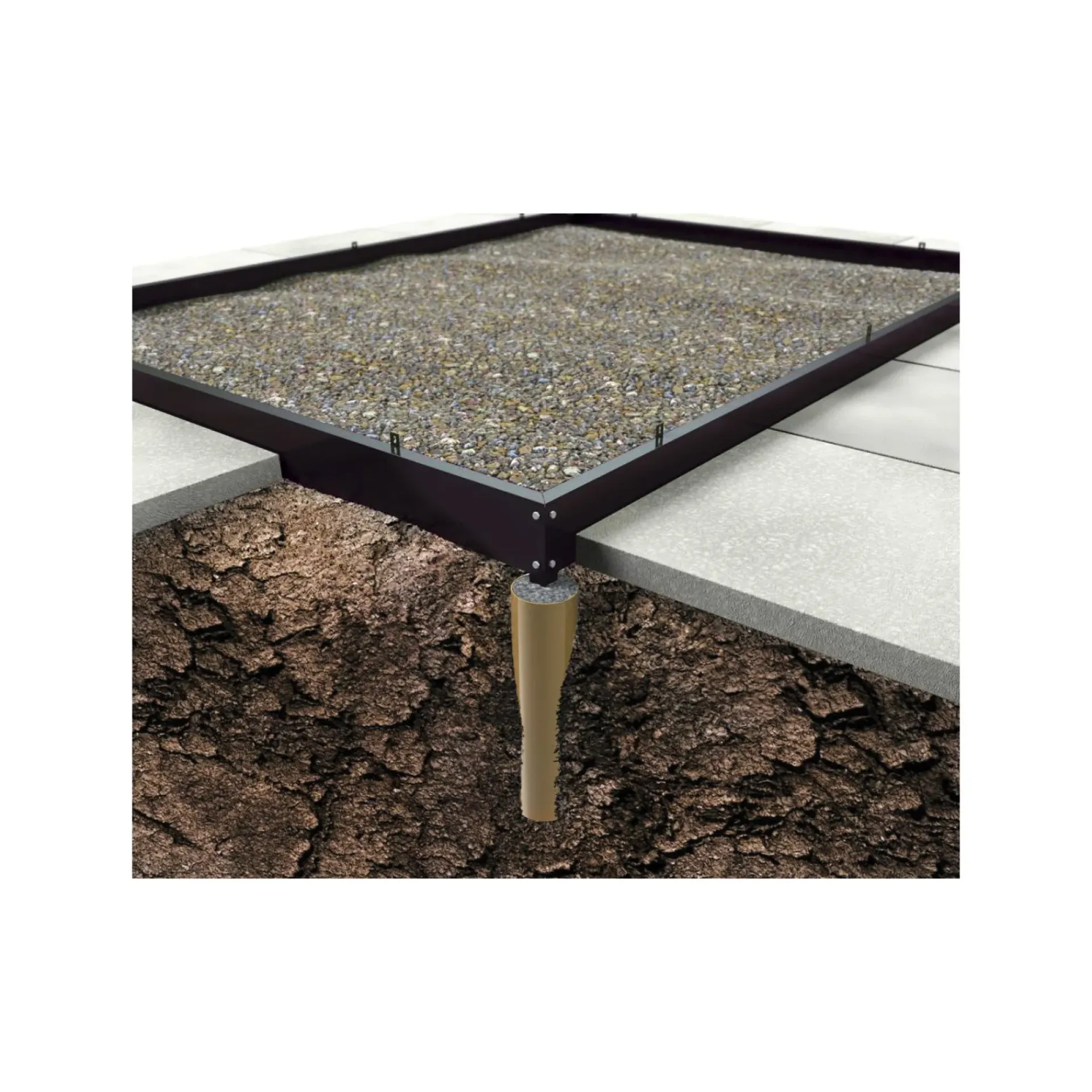 Online Outrium DRIVHUS INKL. SOKKEL 3 MM DELT GLAS SORT 9,9 M2