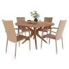 New Outrium ESTORIL/NAPOLI MED 4 STOLE HAVEMØBELSÆT TEAK/NATUR