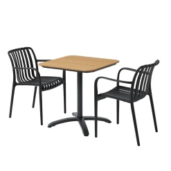 Discount Outrium FARO/MURCIA BORD + 2 STOLE CAFESÆT SORT