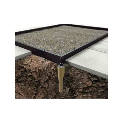 Best Outrium HALLS DRIVHUS INKL. SOKKEL 3 MM DELT GLAS SORT 5 M²