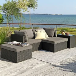 Best Outrium LISSABON SOFASÆT SORT