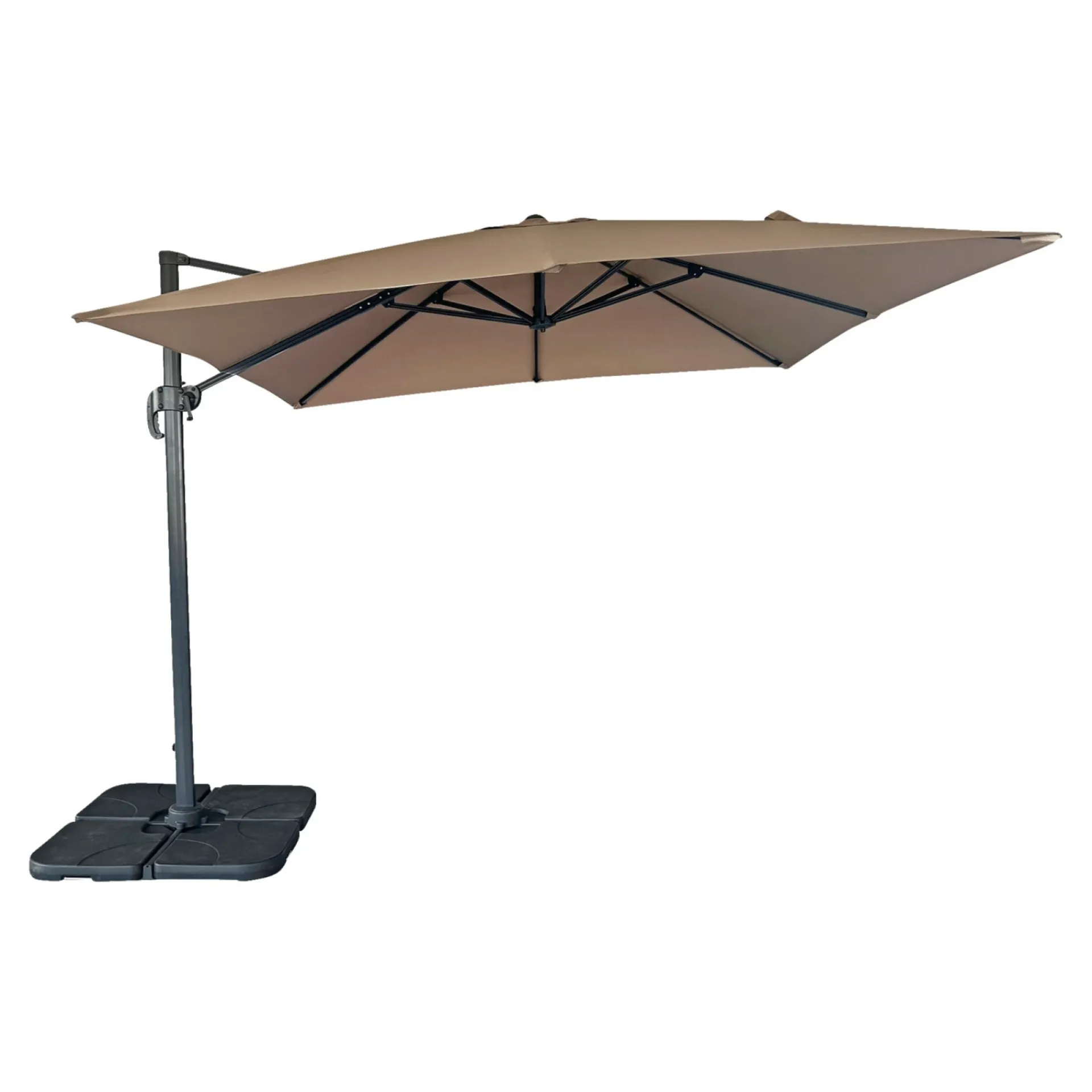 Discount Outrium MESSINA HÆNGEPARASOL SAND/GRÅ 295X295X260
