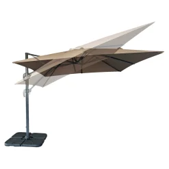 Discount Outrium MESSINA HÆNGEPARASOL SAND/GRÅ 295X295X260