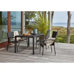 Online Outrium PISA/NAPOLI/KORFU BORD + 2 STOLE + BÆNK HAVESÆT SORT
