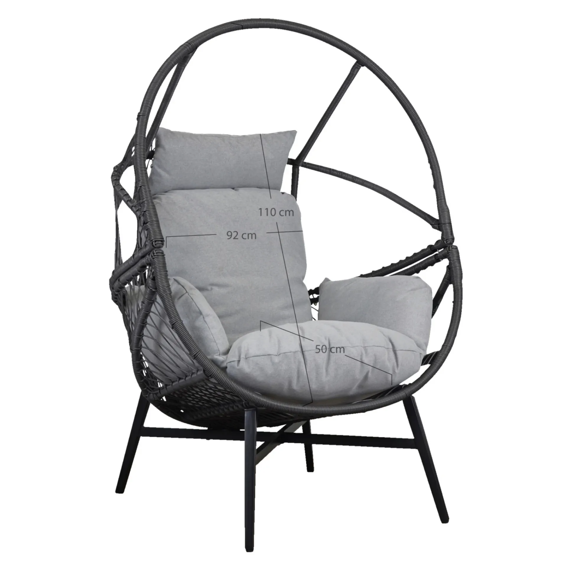 Discount Outrium ROSARIO INKL. HYNDER LOUNGESTOL SORT