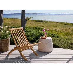 Clearance Outrium SYROS FOLDEBAR LOUNGESTOL TEAK