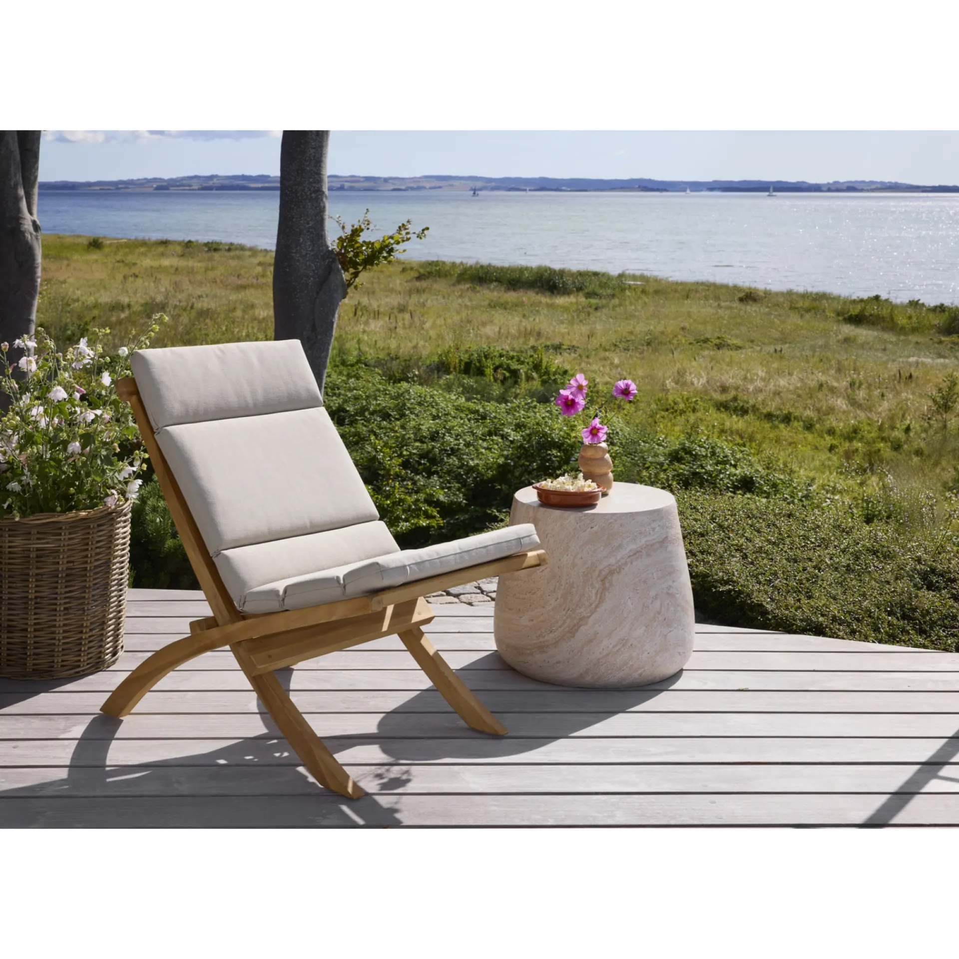 Clearance Outrium SYROS FOLDEBAR LOUNGESTOL TEAK