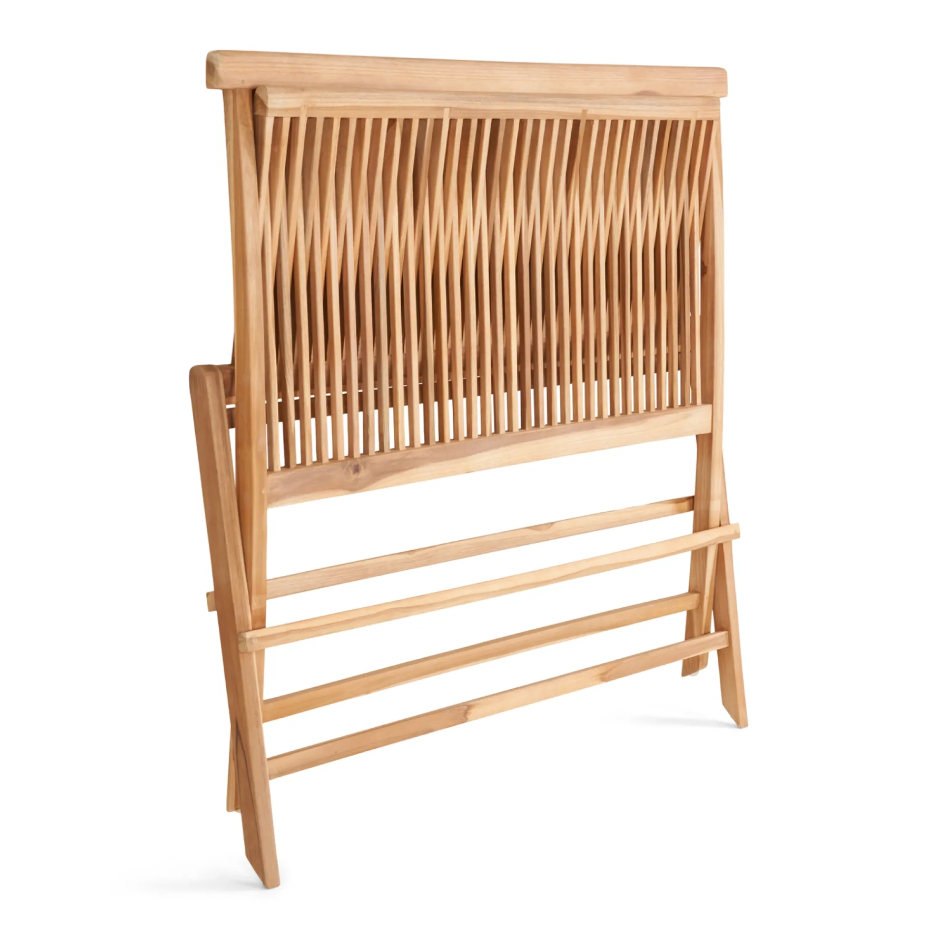 Outlet Outrium SYROS MED RYGLÆN HAVEBÆNK TEAK 110 CM
