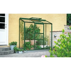 Clearance Outrium VÆGDRIVHUS 3 MM DELT GLAS GRØN 1,3 M2