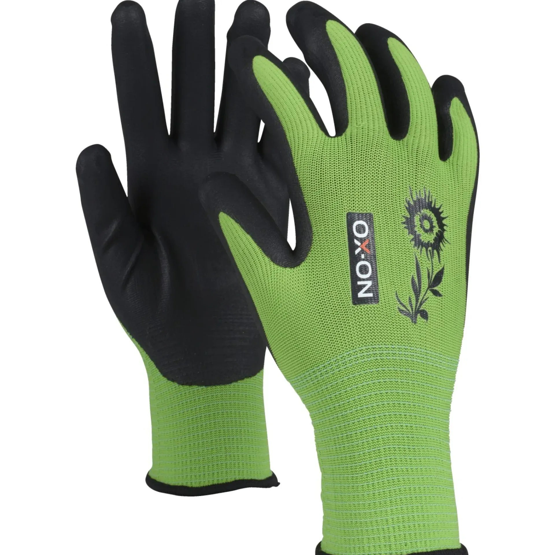Outlet OX-ON GARDEN COMFORT 5300 ARBEJDSHANDSKE CE 08 GRØN/SORT 1 PAR