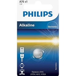 Clearance Philips ALKALINE A76 KNAPCELLE BATTERI 1 STK/PAK