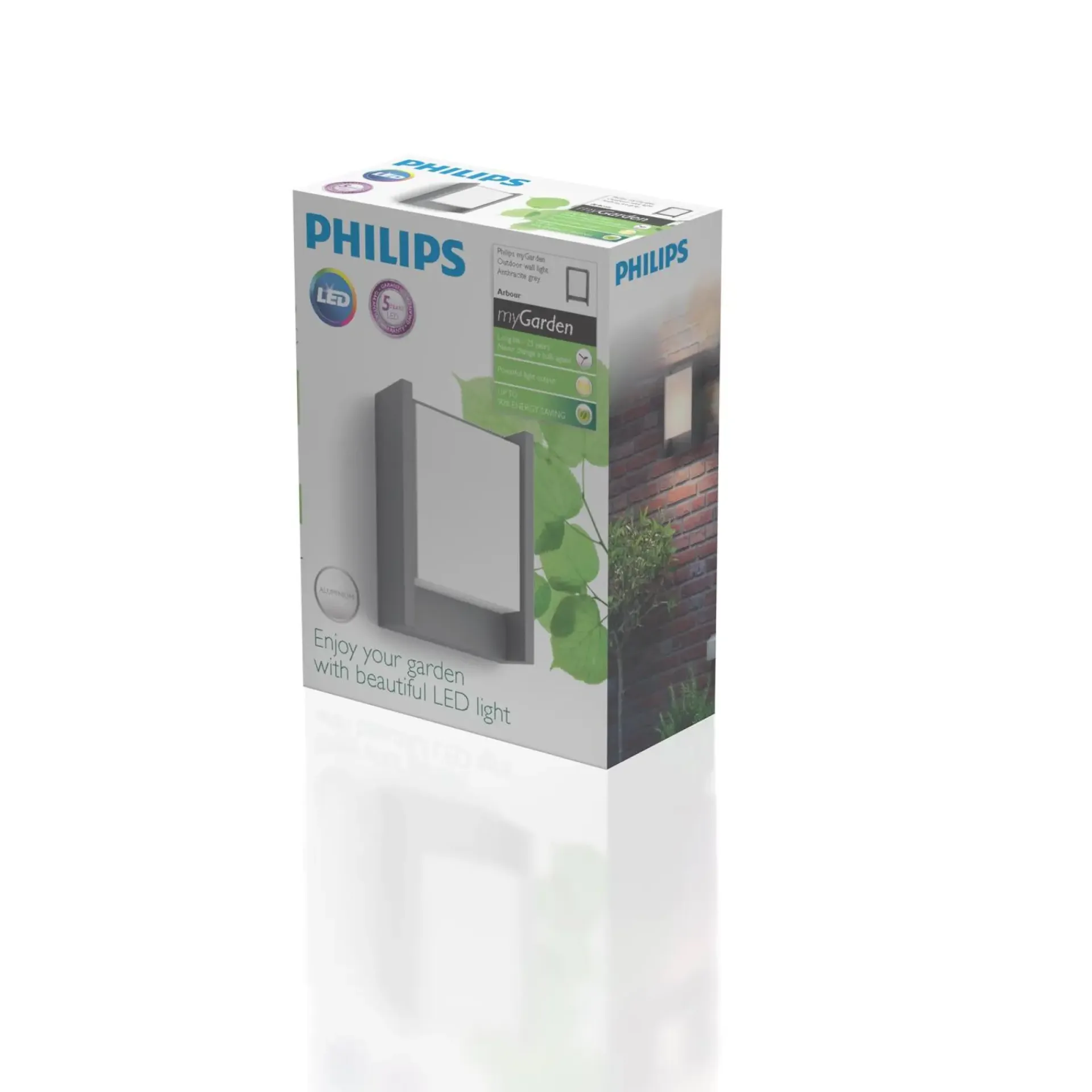 Sale Philips ARBOUR UDENDØRS VÆGLAMPE ANTRACIT 6W