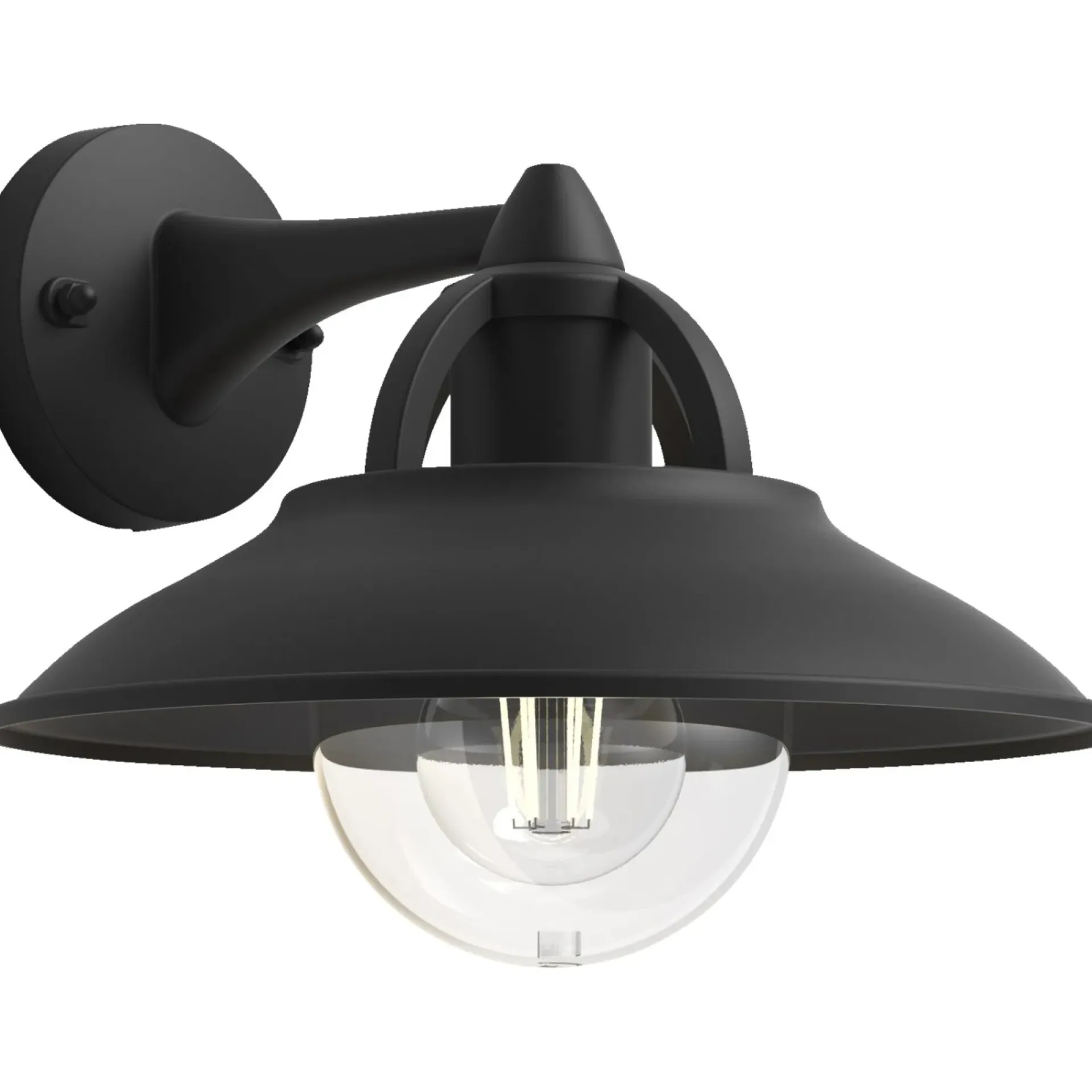 Discount Philips CORMORANT UDENDØRS VÆGLAMPE SORT 42W