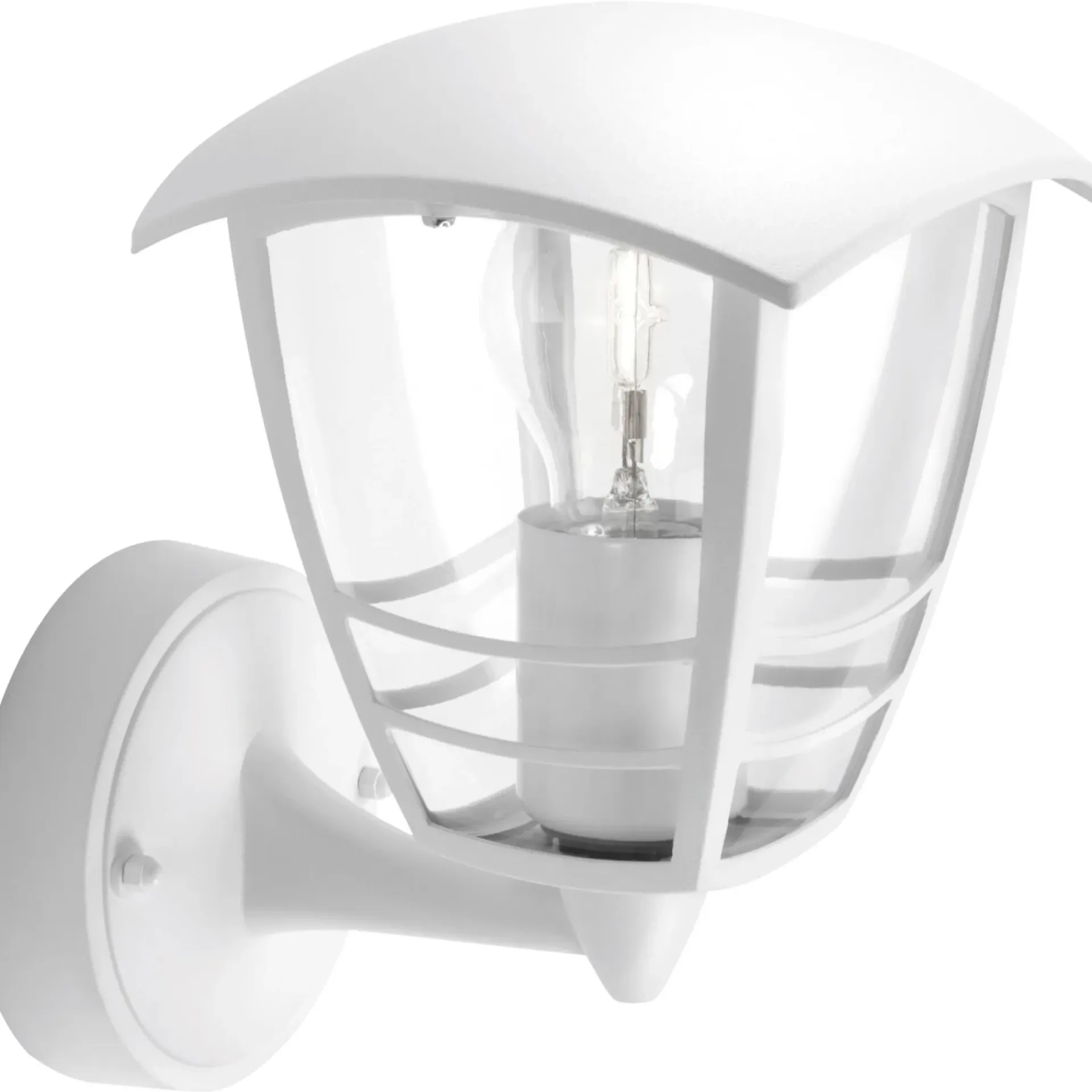 Clearance Philips CREEK OP U/SENSOR UDENDØRS VÆGLAMPE HVID 60W