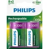 Discount Philips D GENOPLADELIGT BATTERI 2 STK/PAK