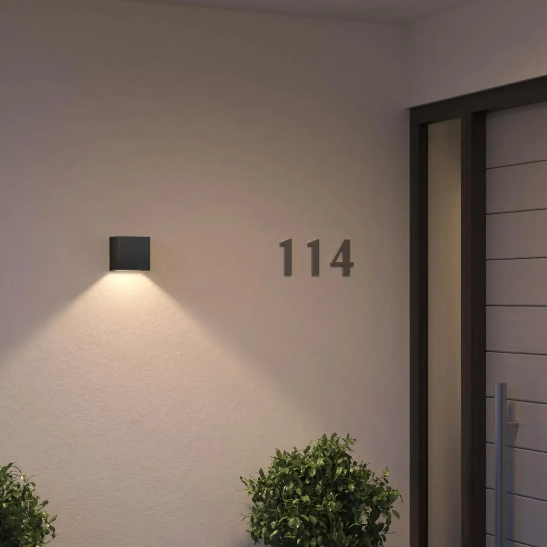 Philips Hue RESONATE DOWNWARD UDENDØRS VÆGLAMPE 8W SORT