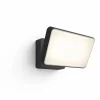 Outlet Philips Hue W WELCOME UDENDØRS VÆGLAMPE 15W SORT