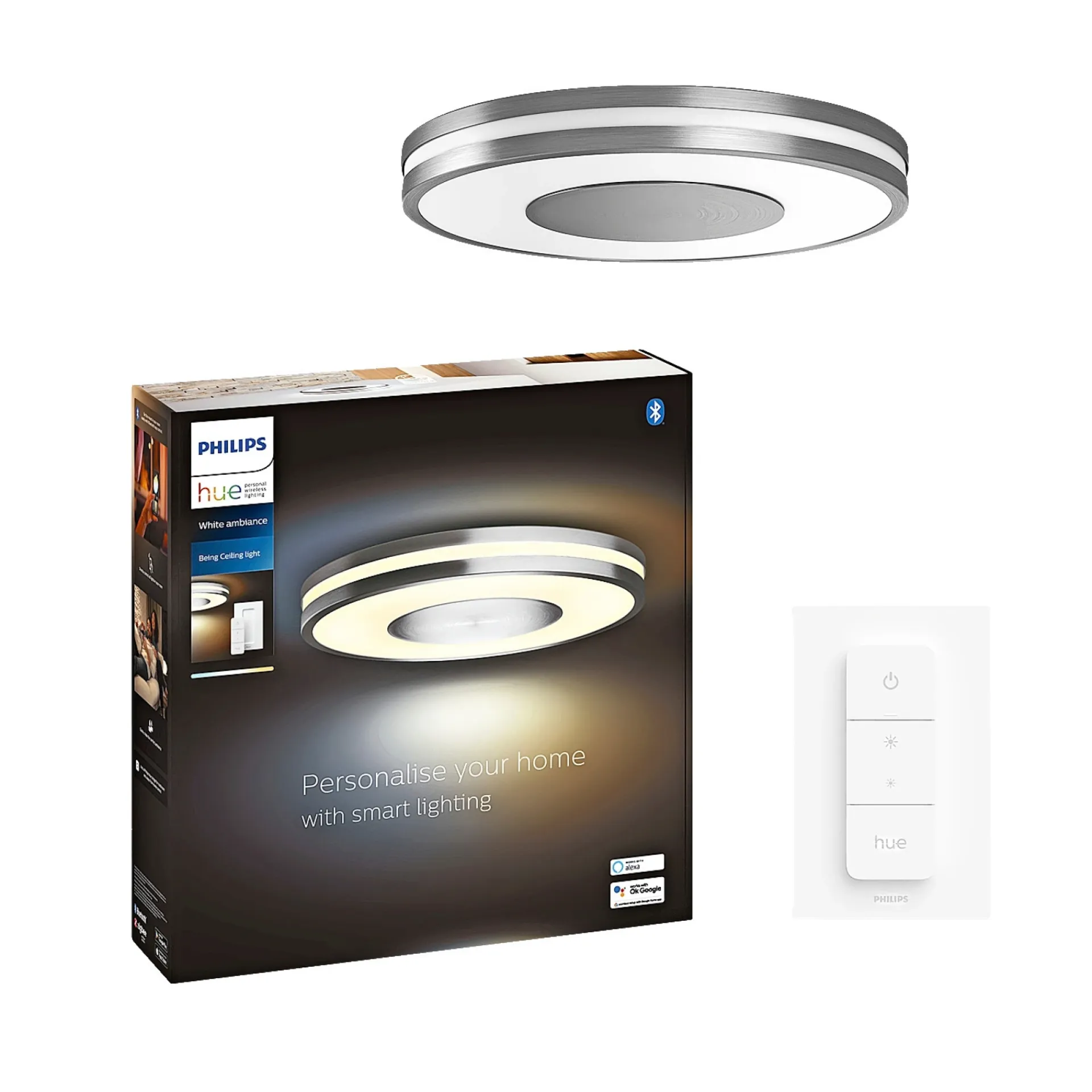 Sale Philips Hue WA BEING PLAFOND 23W ALUMINIUM 34,8 CM