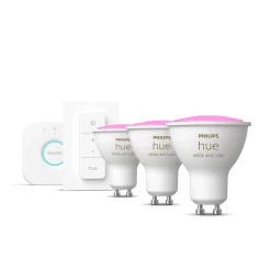 Best Philips Hue WCA 3 X GU10, BRIDGE & DIM. SWITCH STARTSÆT