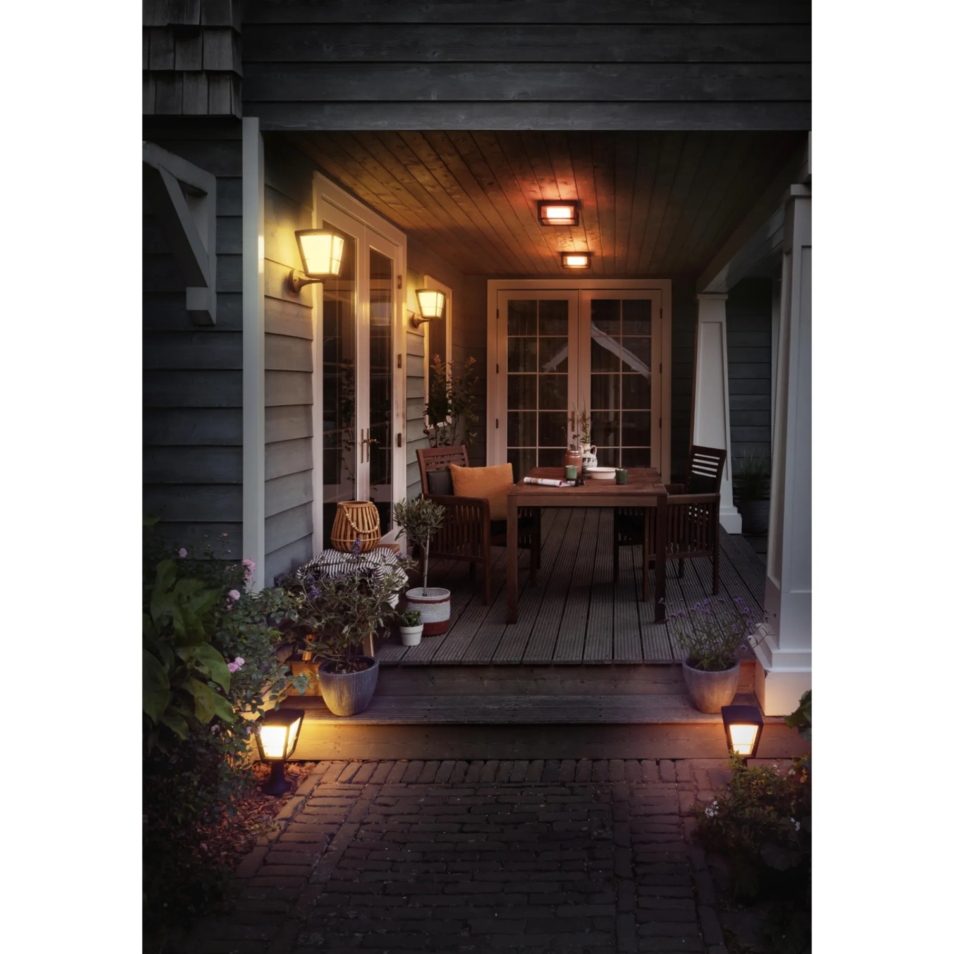 Outlet Philips Hue WCA ECONIC BEDLAMPE SORT 32,2 CM