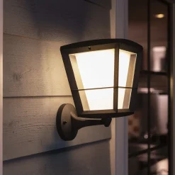 Discount Philips Hue WCA ECONIC UDENDØRS VÆGLAMPE 15W SORT