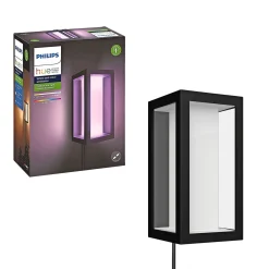 Clearance Philips Hue WCA IMPRESS COLOR UDENDØRS VÆGLAMPE 16W SORT