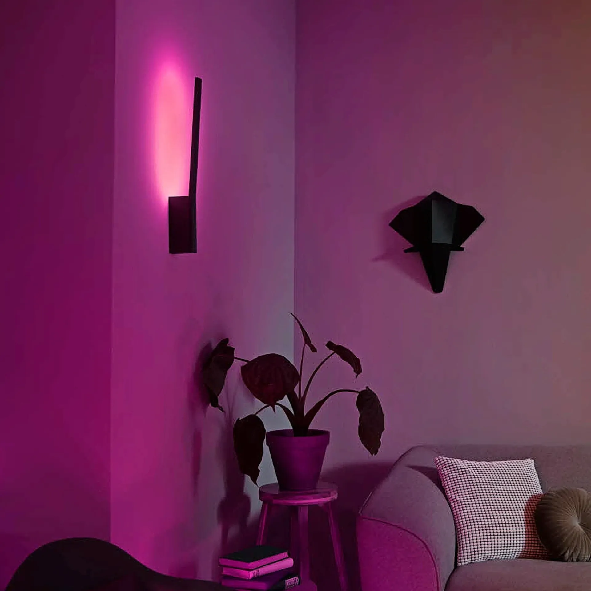 Best Philips Hue WCA LIANE VÆGLAMPE 12W SORT