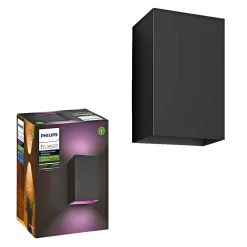 Best Philips Hue WCA RESONATE UDENDØRS VÆGLAMPE 16W SORT