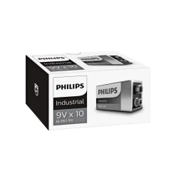Philips INDUSTRIAL ALKALINE 9V BATTERI 10 STK/PAK
