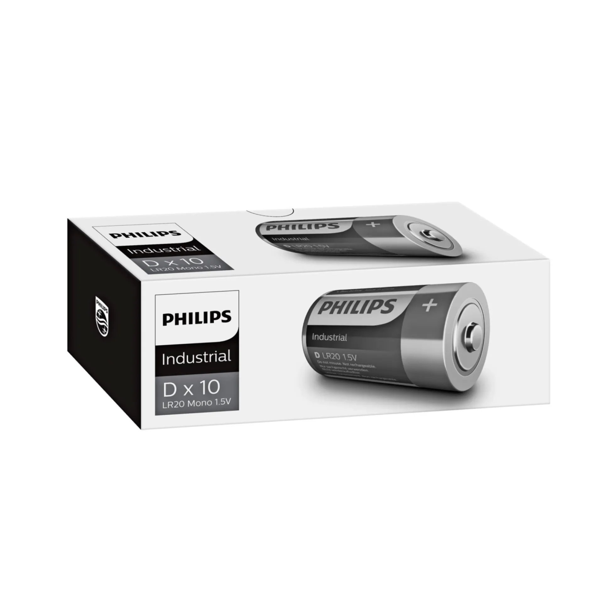 Philips INDUSTRIAL ALKALINE D BATTERI 10 STK/PAK