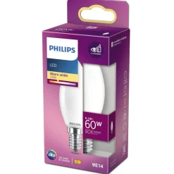 Hot Philips LED PÆRE KERTE E14 7W