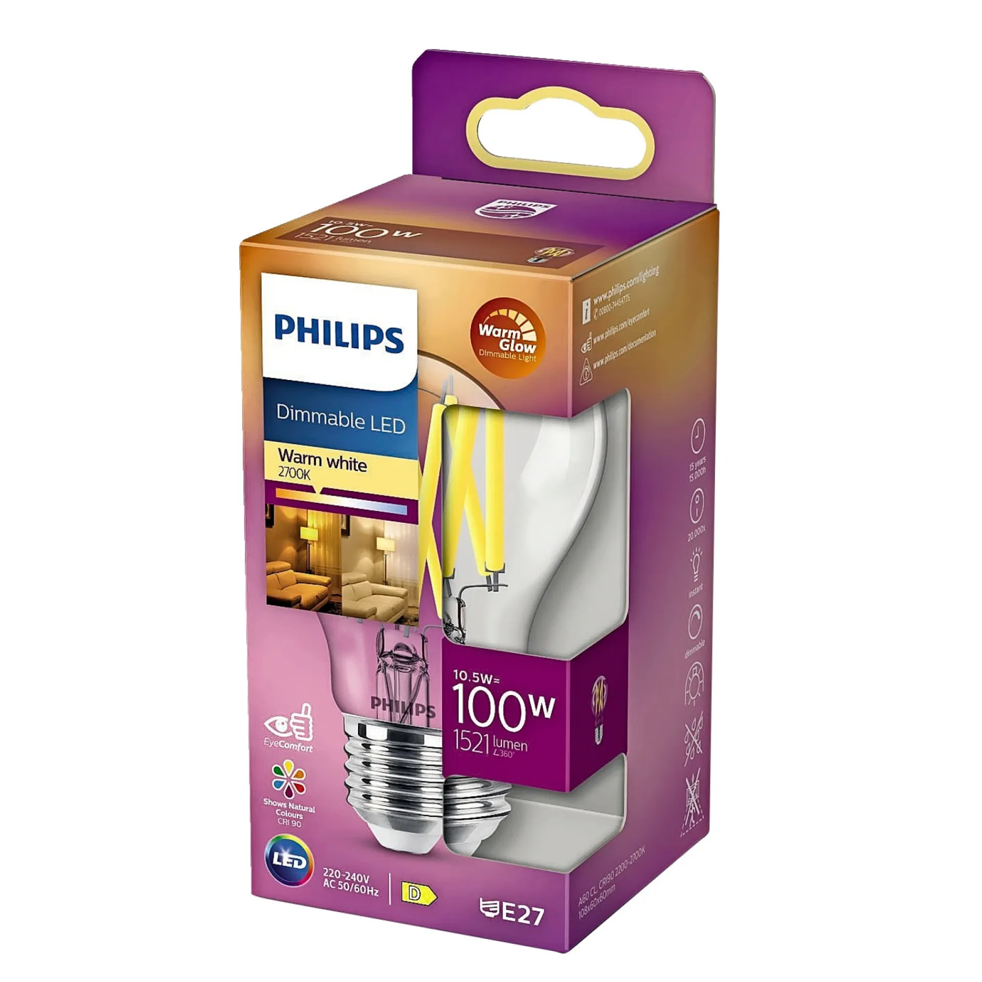 Discount Philips LED PÆRE STANDARD E27 11W