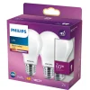 Philips 2-PAK LED PÆRE STANDARD E27 7W