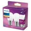 Discount Philips 2-PAK MAT LED PÆRE KRONE E27 4W