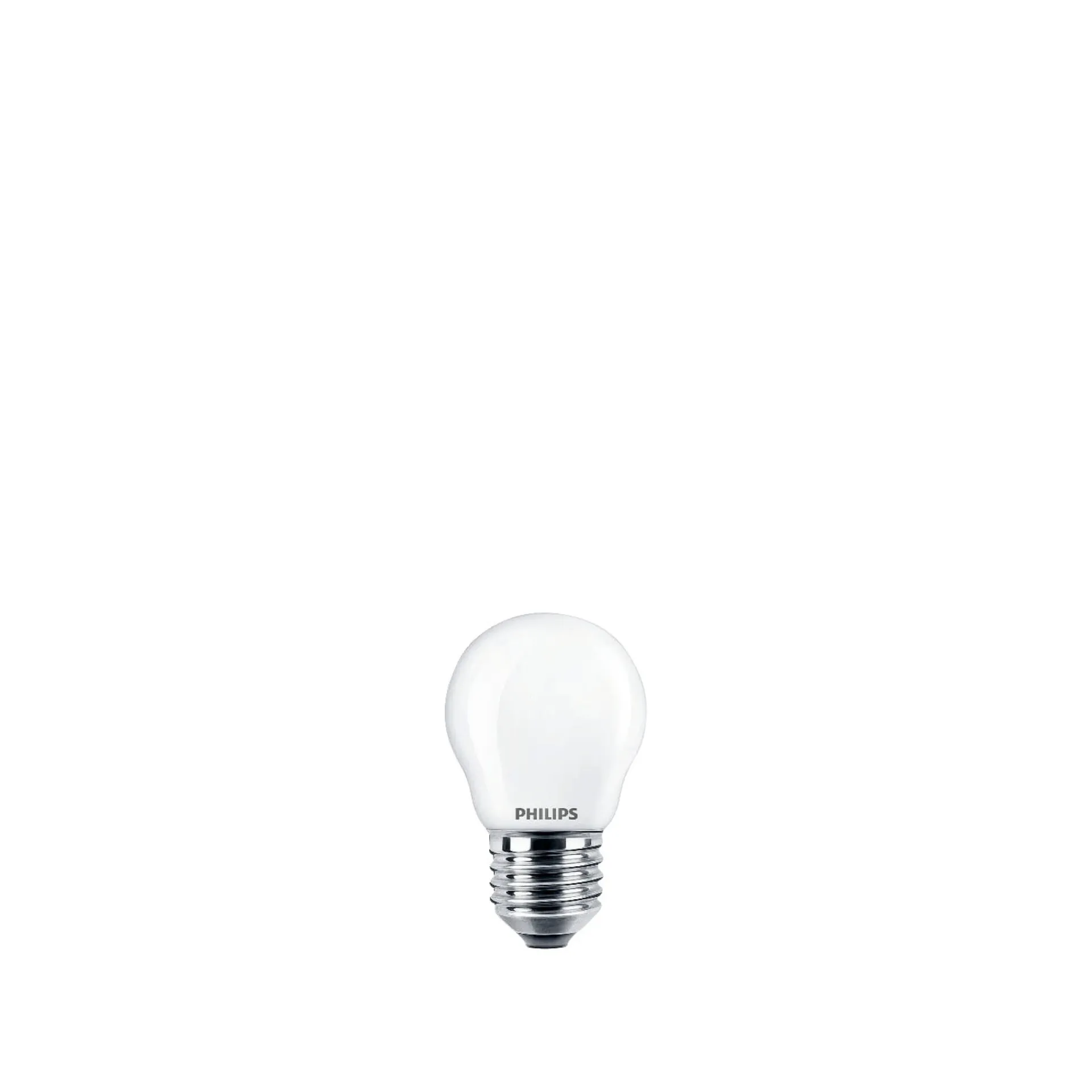 New Philips 2-PAK MAT LED PÆRE KRONE E27 2W