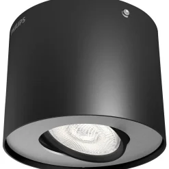 Outlet Philips PHASE PÅBYGNINGSSPOT SORT INTEGRERET LED 5W