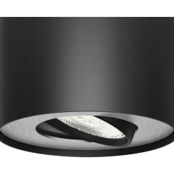 Outlet Philips PHASE PÅBYGNINGSSPOT SORT INTEGRERET LED 5W