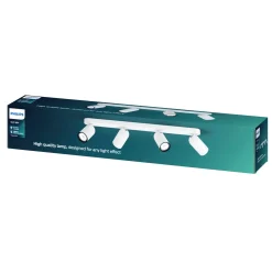 New Philips PONGEE 4 SKINNESPOT HVID GU10 4X5,5W