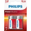Outlet Philips POWER ALKALINE C BATTERI 2 STK/PAK